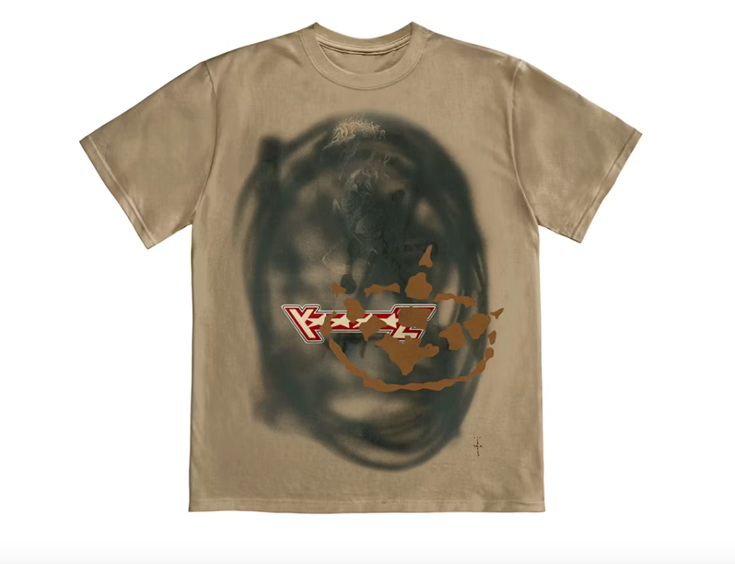 Travis Scott Cactus Jack Sprayed T-Shirt Cream